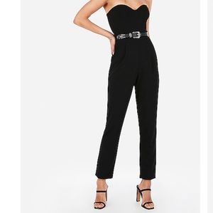 Express Strapless Sweetheart Neck Jumpsuit